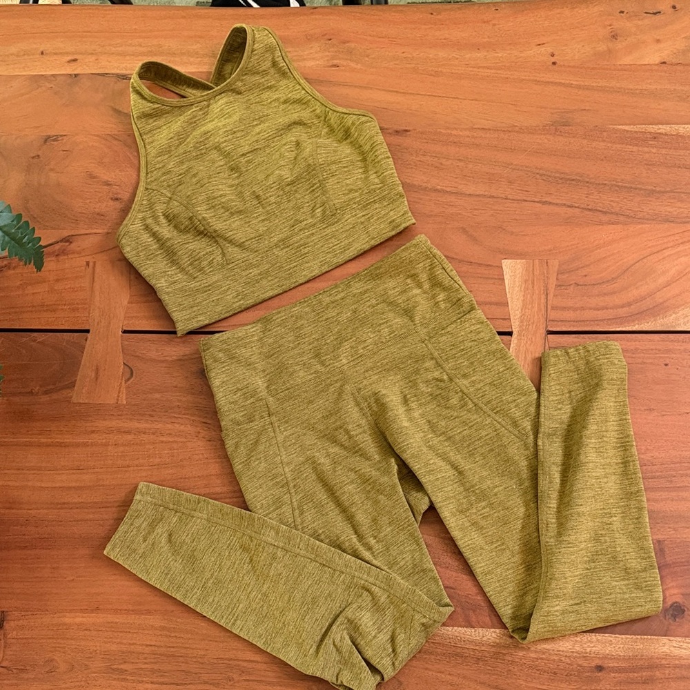 JoyLab Sandblast High-Waist Leggings & Crop Tank Set